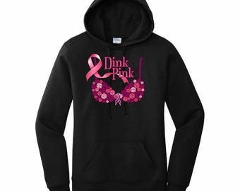 Sudadera con capucha Dink Pink / Pickleball para hombre y mujer / Estilos ajustados y unisex / Sudadera de manga larga