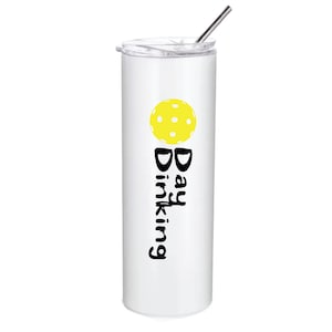 Tag Essen Mit Pickleball (individualisierbar) | Pickleball Becher | Lustige Pickleball Geschenke