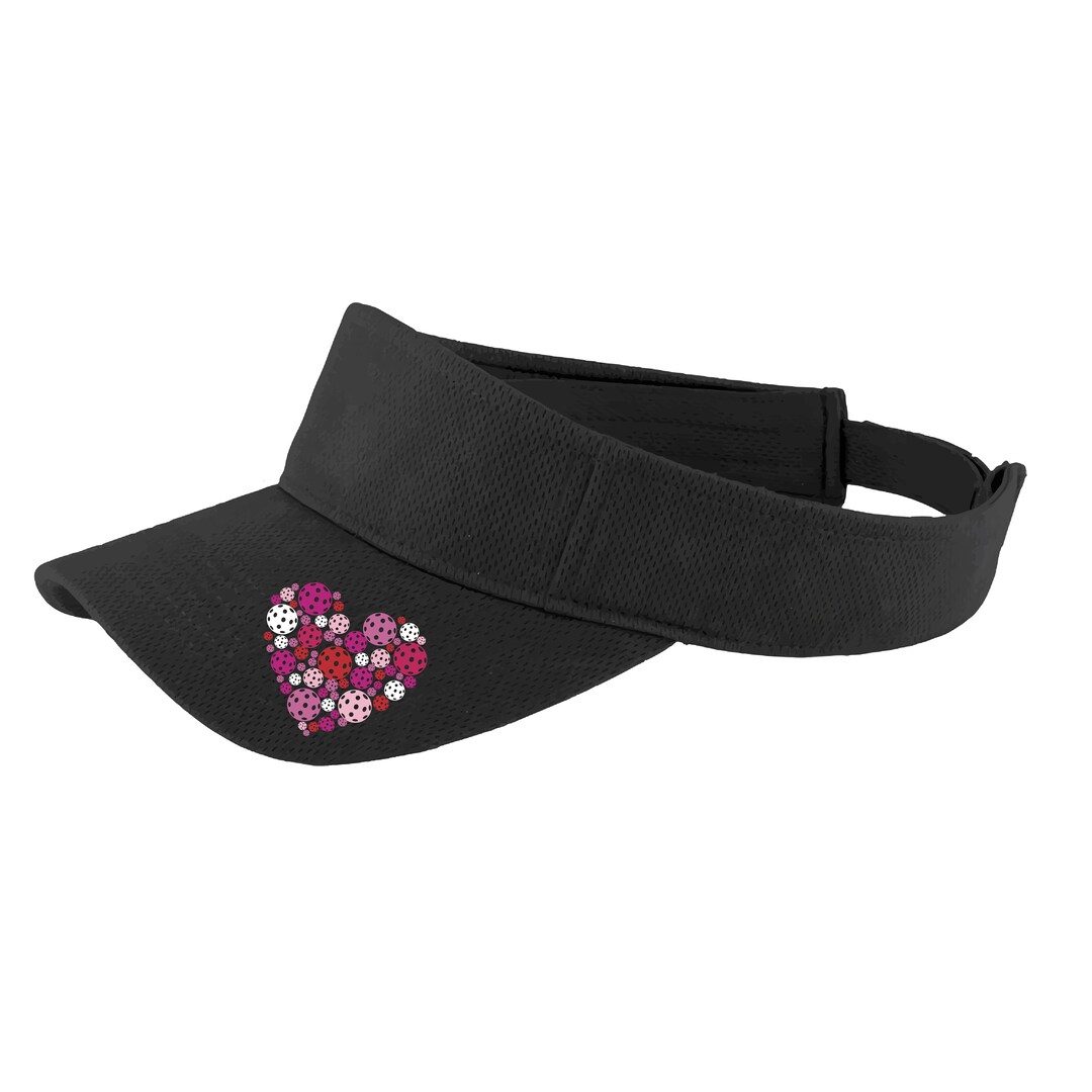 Pickleball Heart Visor Unique Pickleball Visors Pickleball Gear