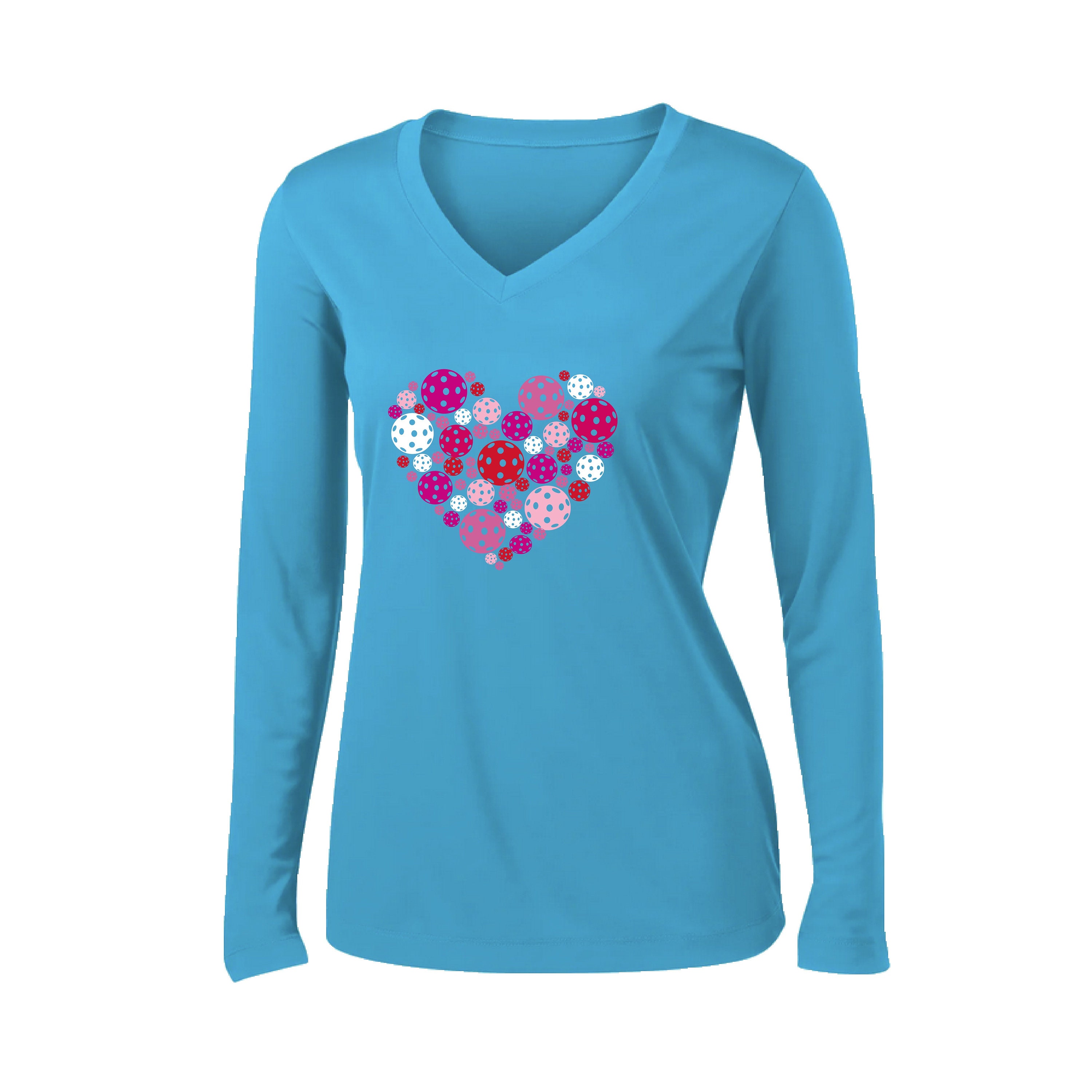 Pickleball Heart | Women's Pickleball Shirts | Short-Sleeve Long-Sleeve Sleeveless Racerback Tanks