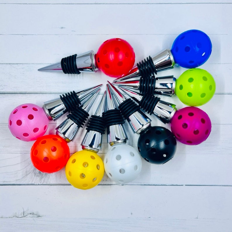 Wine Bottle Stopper Pickleball Marker-Pickleball Cute-Mini Pickleball Wine Party Gift-Pickleball Perfection Hot Pink