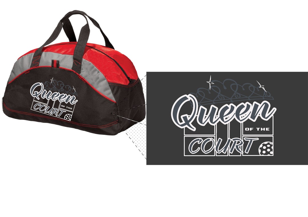 Queen of the Court Pickleball Duffel Bag Bag for Pickleball Etsy
