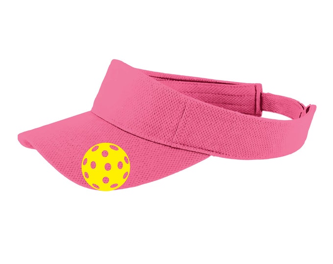 Yellow Ball Pickleball Visor.. Unique Pickleball Visor - Pickleball Head Gear - visor for pickleball men and women - fun pickleball hat