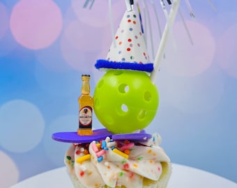 Pickleball Party Cake Toppers: Celebration Decorations