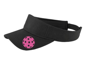 Pink Ball Visor Pickleball... Unique Pickleball Visor - Pickleball Head Gear - Fun visor - visor for pickleball men & women