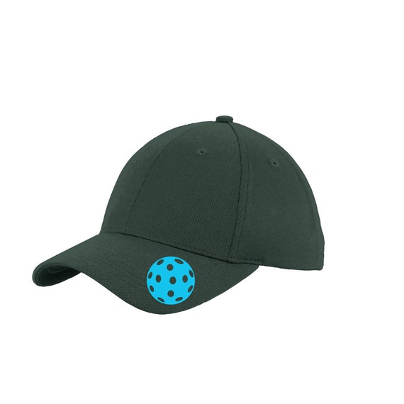 Cyan Ball Hat Pickleball Unique Pickleball Hat - Pickleball Head Gear - Fun Hats - Hats for Pickleball Men & Women