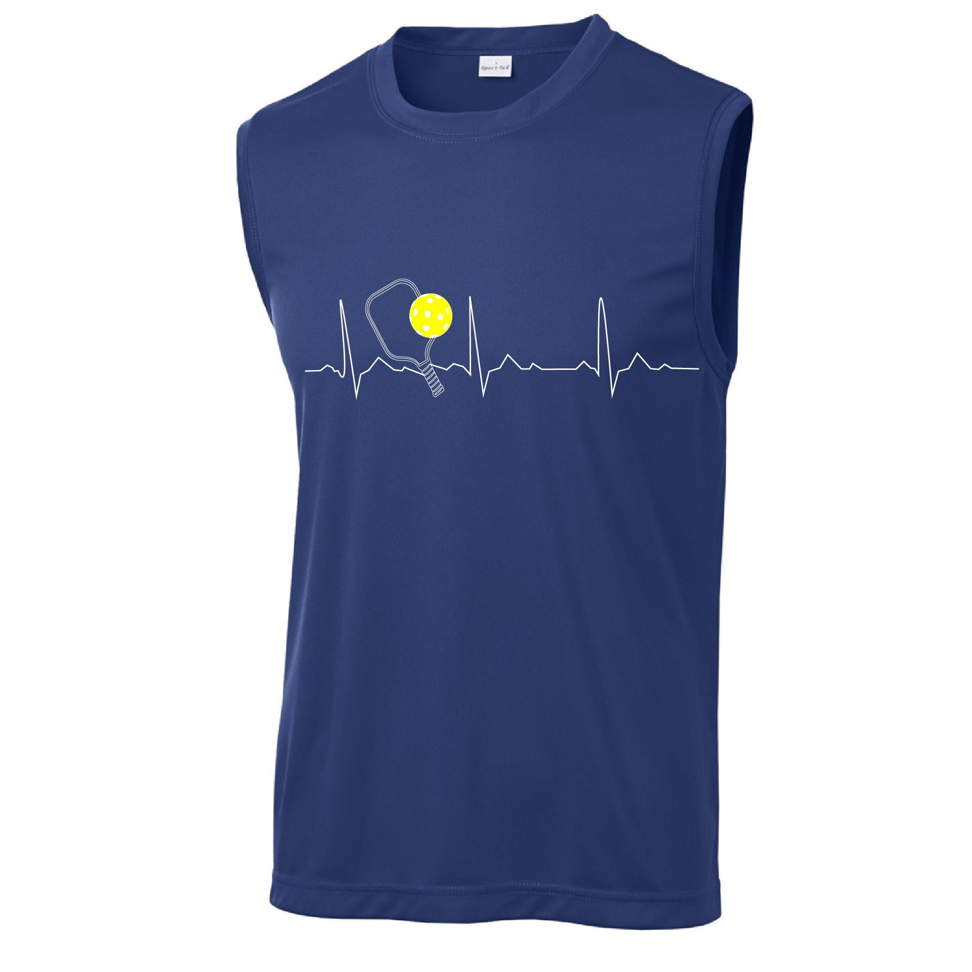 Chemise de pickleball Heartbeat pour homme : t-shirt de sport qui évacue l'humidité