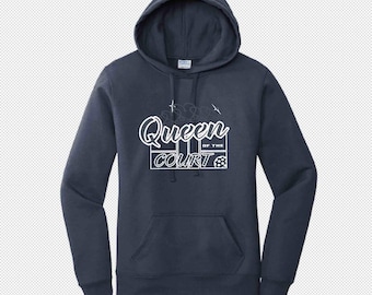 Sudadera con capucha Queen of the Court / Pickleball para mujer y hombre / Estilos ajustados y unisex / Sudadera de manga larga