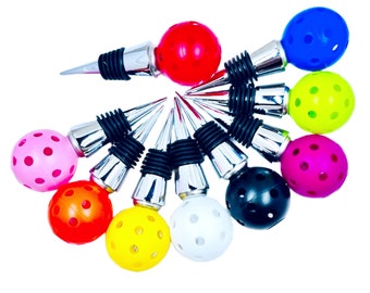 Pickleball Wine Bottle Stopper: Mini Pickleball Party Gift