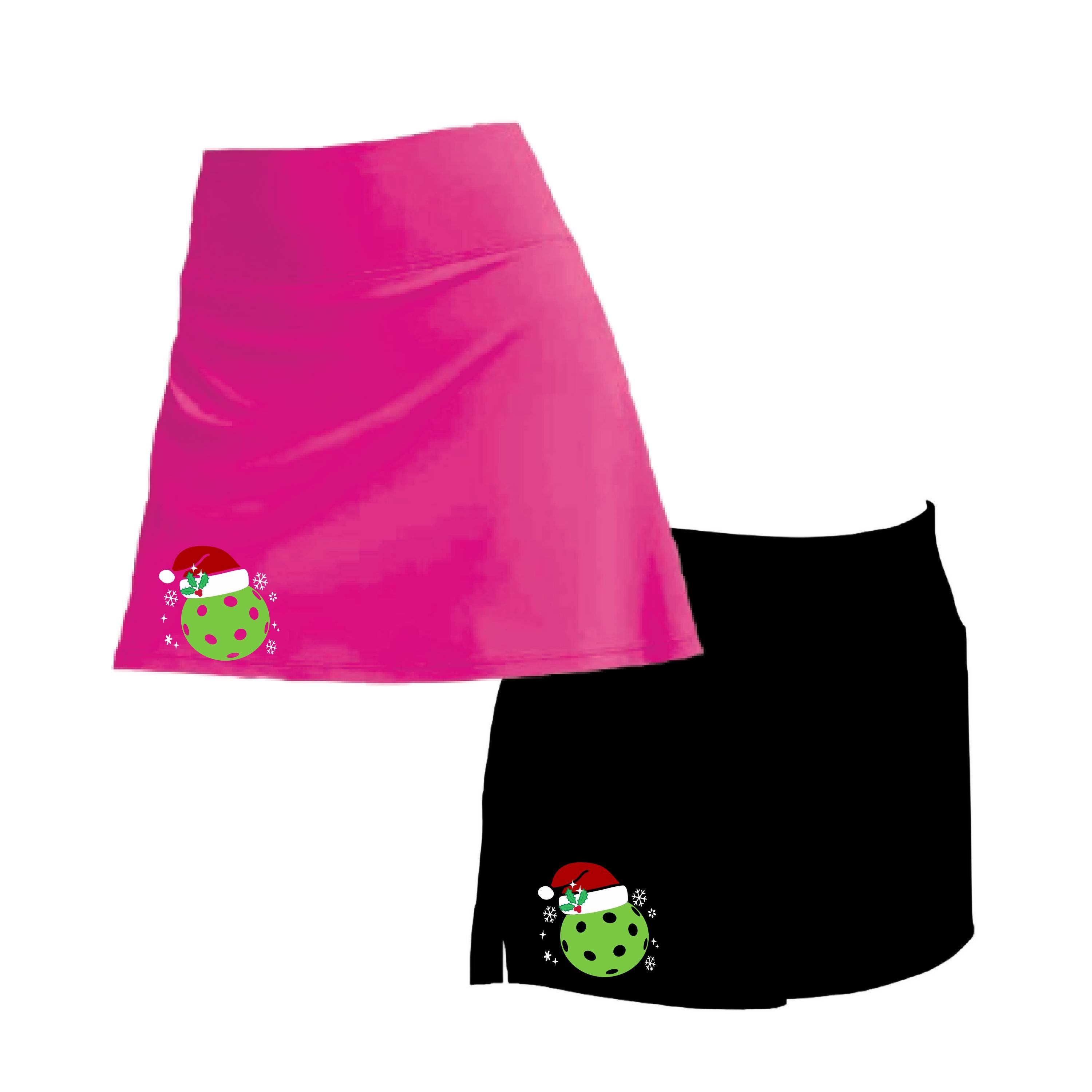 Santa Hat | Pickleball Women’s Skort or Shorts | High-Performance Skirt with Shorts and Pockets