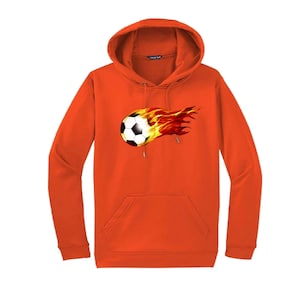 On Fire Fußball Hoodie: Unisex Sweatshirt