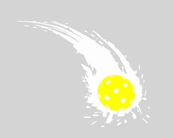 Calcomanía para coche Pickleball Impact: Calcomanía deportiva llamativa