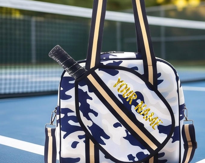 Custom Pickleball Gear Bag Personalized Pickleball Bag with Paddle Compartment Water Bottle Pocket Gift