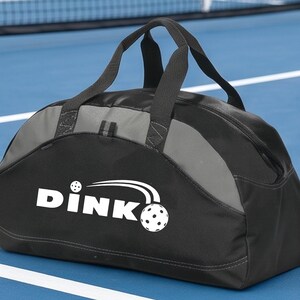 Dink Pickleball Duffel Bag Bag für Pickleball Ausrüstung - Pickleball Sporttasche - Pickleball Tragetasche - Tasche für Pickleball Ausrüstung Schwarz