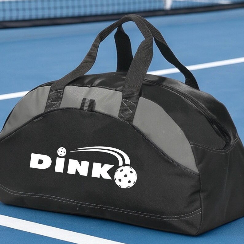 Dink Pickleball Duffel Bag Bag für Pickleball Ausrüstung - Pickleball Sporttasche - Pickleball Tragetasche - Tasche für Pickleball Ausrüstung Schwarz
