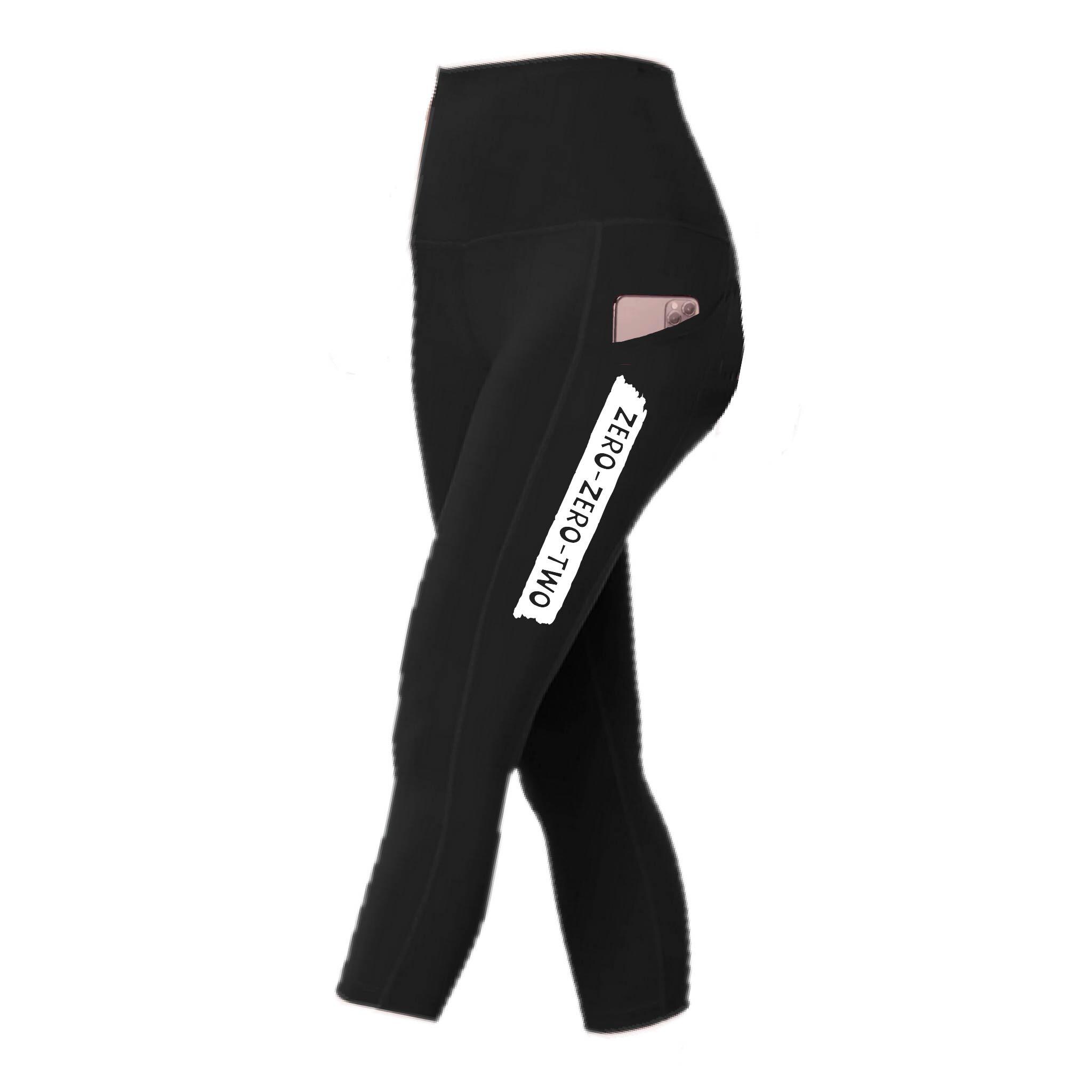 Zero-zero-two Capri Pickleball Leggings: High-waisted With Pockets