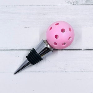 Wine Bottle Stopper Pickleball Marker-Pickleball Cute-Mini Pickleball Wine Party Gift-Pickleball Perfection Light Pink