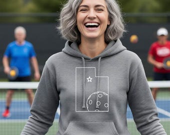 Custom Pickleball Apparel Warm Up Hoodie Fashionable Pickleball Clothing Women Fitted Hoodie Personalized Pickleball Sweatshirt Matching
