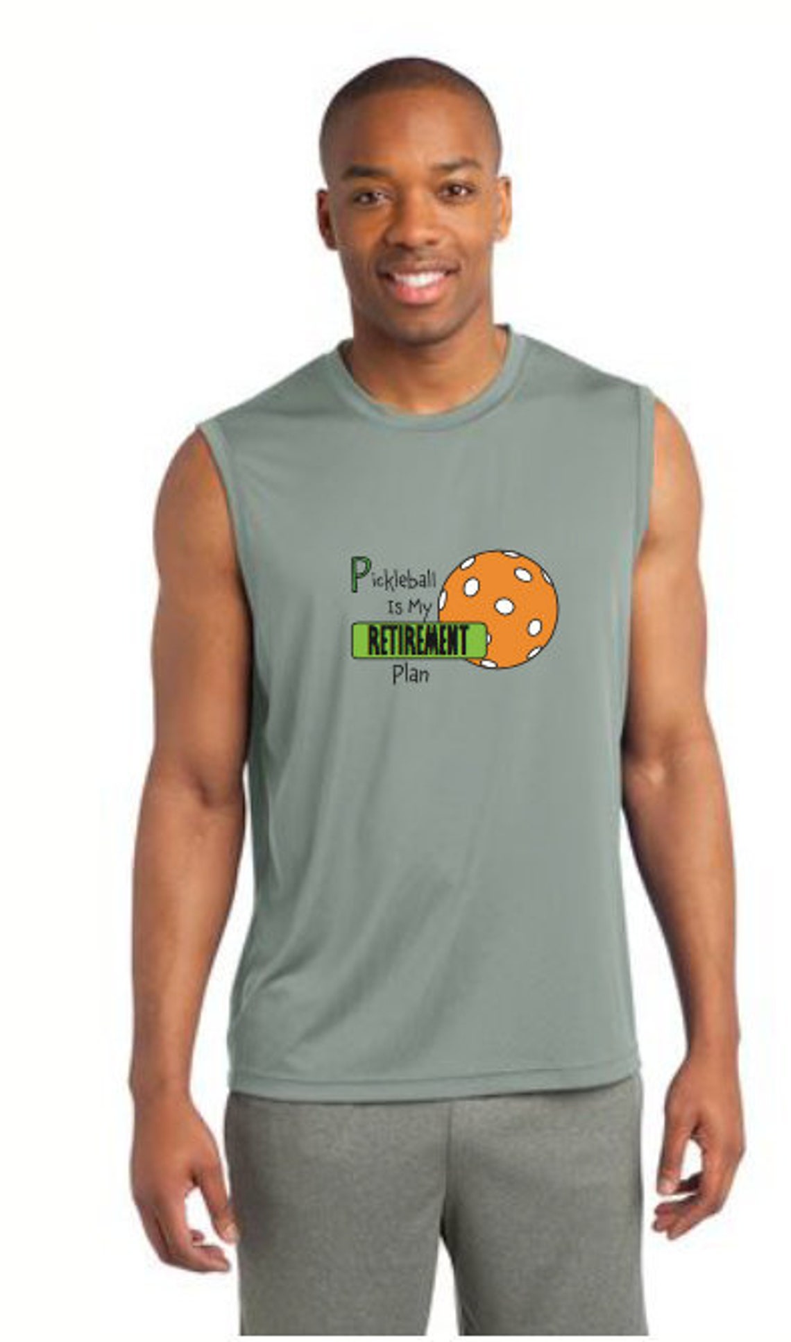 Men's sleeveless pickleball shirt Sports shirt Active Etsy