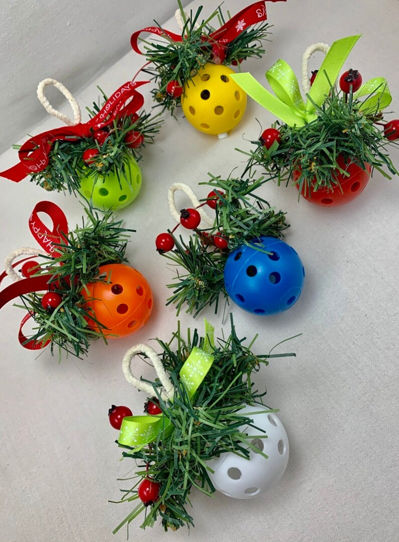 Pickleball Mistletoe... Christmas Pickleball decor... Unique Etsy