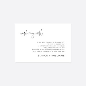 Moderne Hochzeit gut wünschen Karte, minimale Hochzeit gut wünschen Karte, Minimalistische Hochzeit Beratung Karte, Instant Download, Templett - BT26