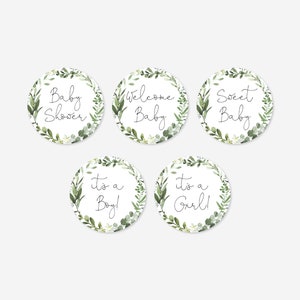 Safari Baby Shower Cupcake Toppers And Cupcake Wrappers, Safari Cupcake Toppers, Safari Cupcake Wrappers, Safari Decoration, Templett BB8 image 2