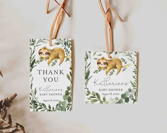 Faultier Geschenkanhänger, Faultier Anhänger, Faultier Geschenkanhänger, Faultier Geschenkanhänger, Instant Download, Templett - BB13B