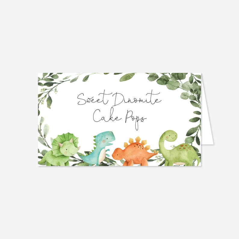 Dinosaur Baby Shower Food Labels Dinosaur Baby Shower Tent Etsy