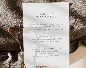 Biglietto d'auguri per matrimonio moderno, biglietto d'auguri per matrimonio minimalista, biglietto d'auguri per matrimonio elegante, matrimonio semplice, download immediato, Templett-WD66