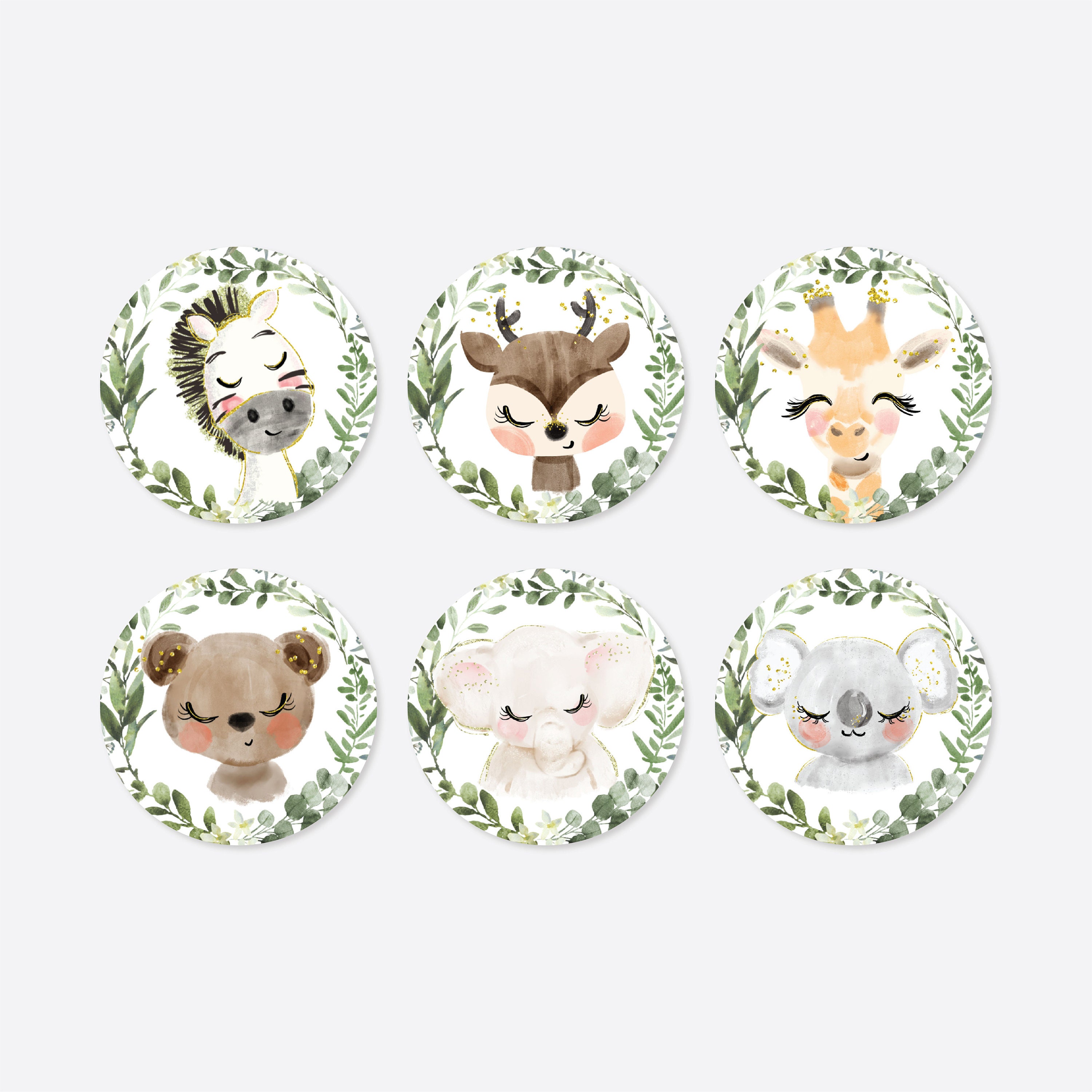 Safari Baby Shower Cupcake Toppers And Cupcake Wrappers Safari Cupcake Toppers Safari Cupcake Wrappers Safari Decoration