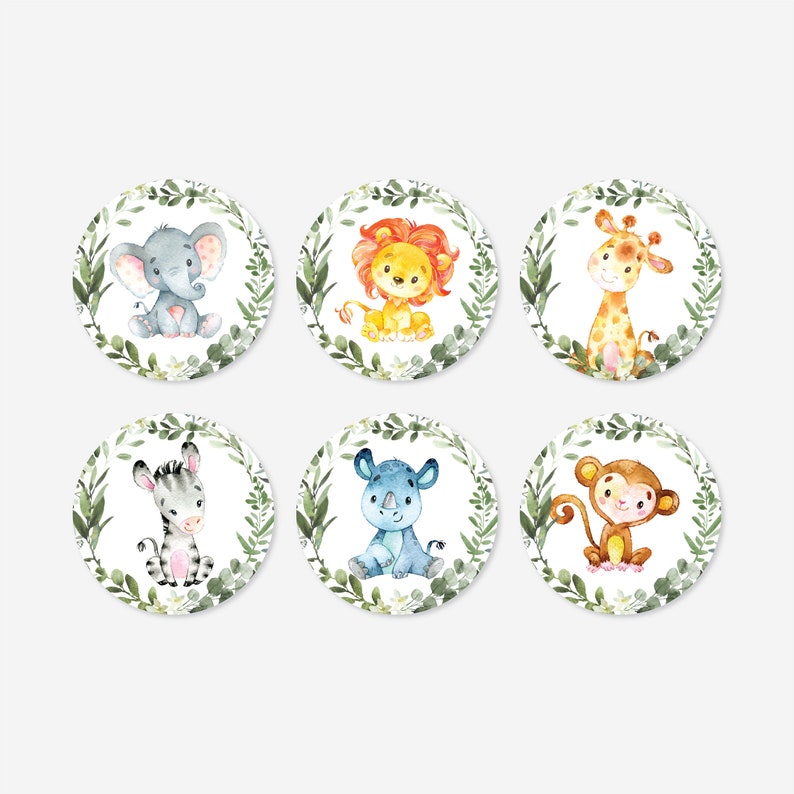 Jungle Baby Shower Cupcake Toppers And Cupcake Wrappers Jungle Cupcake Toppers Jungle Cupcake Wrappers Jungle Decorations
