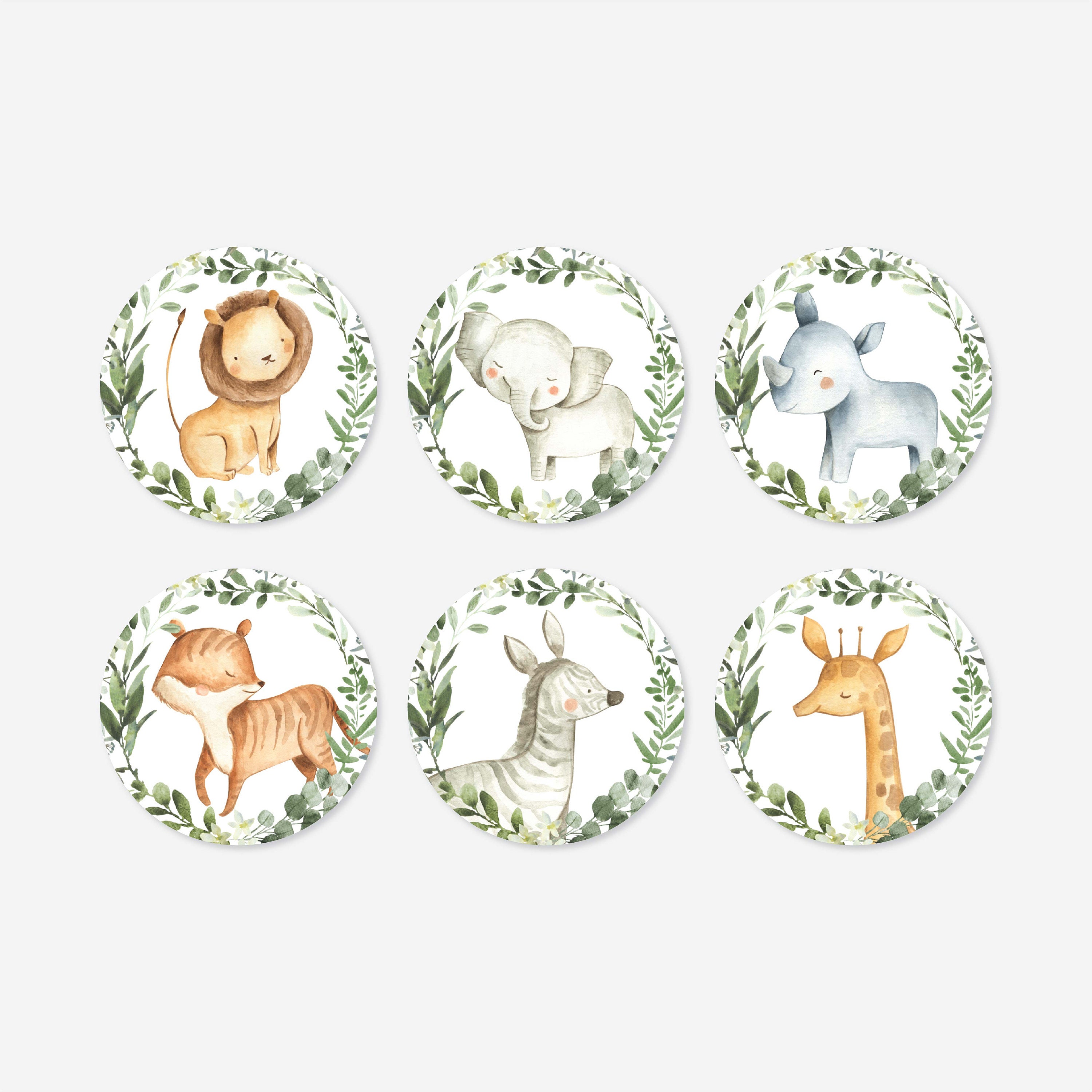Safari Baby Shower Cupcake Toppers And Cupcake Wrappers Safari Cupcake Toppers Safari Cupcake Wrappers Safari Decoration
