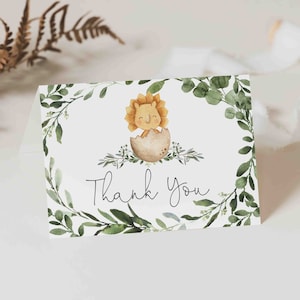 Dinosaur baby shower dank u kaart, dinosaurus dank u kaart, dinosaurus baby shower, jongen baby shower, Instant Download, Templett - BB12C