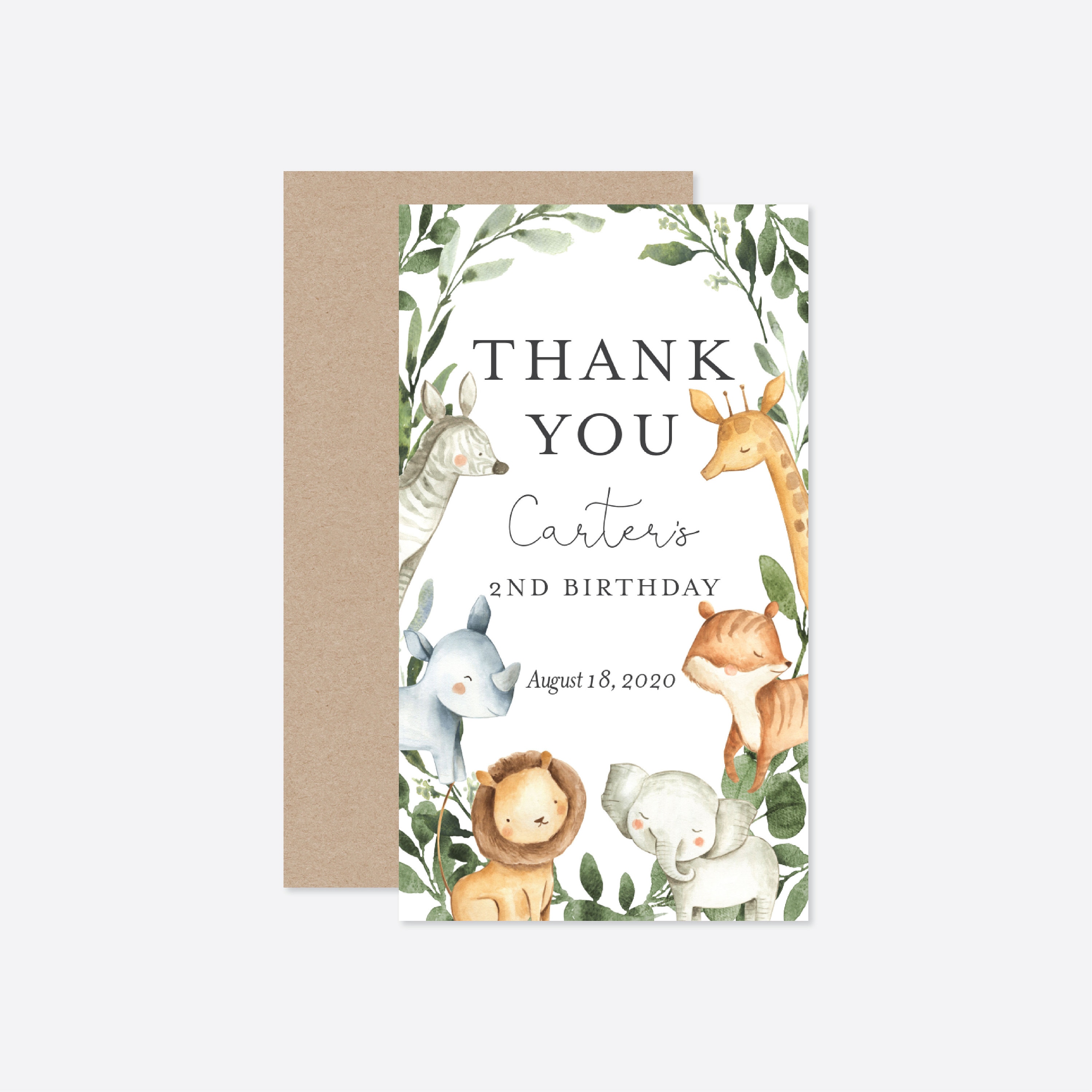 Safari Birthday Favor Tag Safari Favor Tag Jungle Favor Tag - Etsy