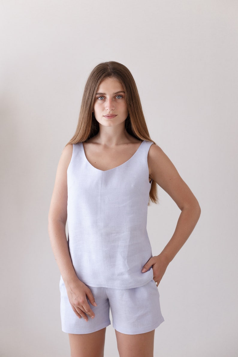 Blue Sky Linen Nightgown Image 7