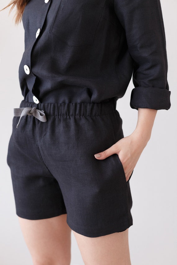 high waisted sleep shorts