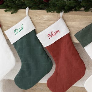 Custom Christmas Stocking,Country Christmas Stocking,Farmhouse Christmas Stocking, Holiday Decor Gift,Linen Stocking,handmade Stockings Name