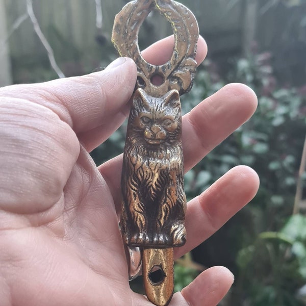 Nickel Owl Door Knocker – Solid Brass, Nickel Plated, 14cm X 8cm, Easy Mount Home Decor
