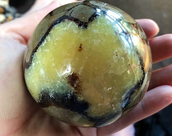 Large Septarian Sphere Crystal Ball, Natural, Crystal Healing, Pagan, Witchcraft, Wiccan, Witch