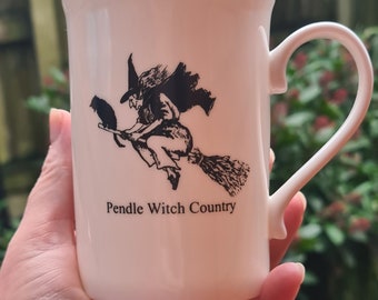Vintage China Pendle Witch Mug By Heritage, Pagan, Wiccan, Witchcraft
