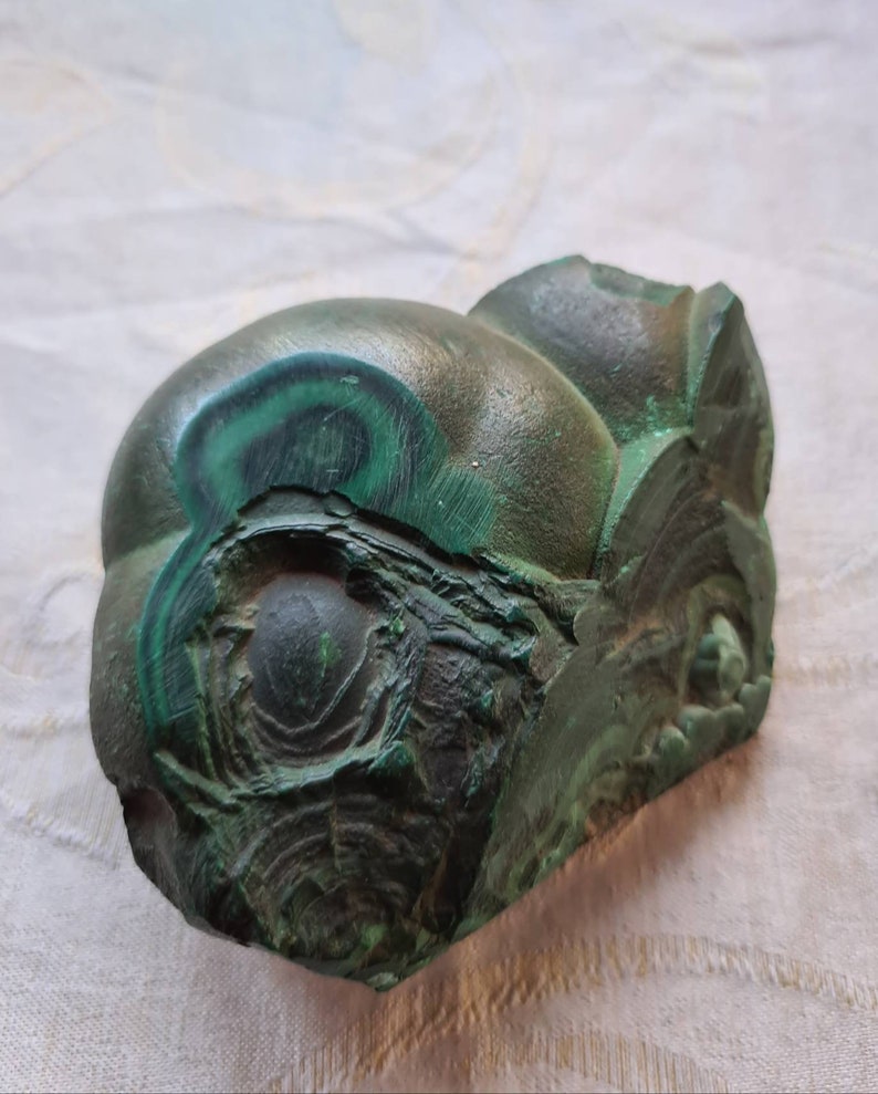 Large Natural Malachite Crystal, Raw Malachite, Pagan, Witchcraft, Metaphyisical, Mineral, Stone, Powerful, High Vibration, Wiccan image 2