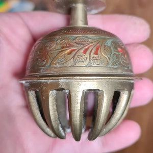 Large Vintage Brass Claw Bell, Altar Bell, Sanctuary Bell, Ritual Bell Pagan, Pagan, Wiccan, Witch, Witchcraft, Altar, Home Decor