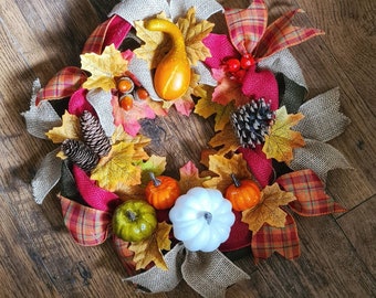 Autumn Wreath, Fall Wreath, Samhain Wreath, Halloween  Wreath, Witchy Wreath, Altar Decoration, Pagan, Wiccan, Witchcraft, Witch