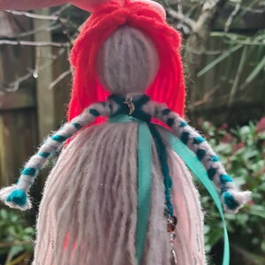 Celtic Goddess Yarn Poppet Doll, Witchcraft, Pagan, Wiccan, Witch