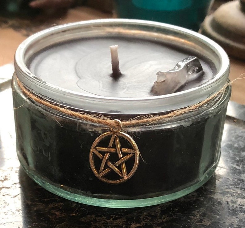 New Moon Candle Ritual Candle Dark Moon Intention Candle Etsy