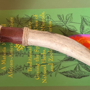 Clear Quartz Deer Antler Horn Wand High Vibration, Magical Tools For Ritual Work, Magic, Witchcraft, Pagan, Wiccan, Witch