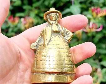 Antique Brass  Jenny Jones Bell, Brass Witch Bell, Altar Bell, Summoning Bell, Collectable, Witchcraft, Pagan, Wiccan, Welsh Witch, Celtic