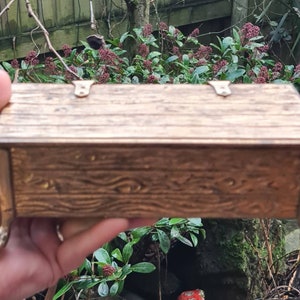 Vintage Brass Bark Effect Altar Box Jewellery Box, Pagan, Wiccan, Witchcraft, Witch