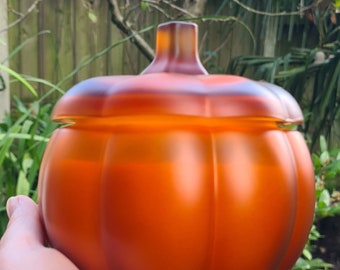 Samhain Halloween Decor Fun Pumpkin Jar Candle Spiced Vanilla Pumpkin Scented, Witchcraft, Pagan, Wiccan