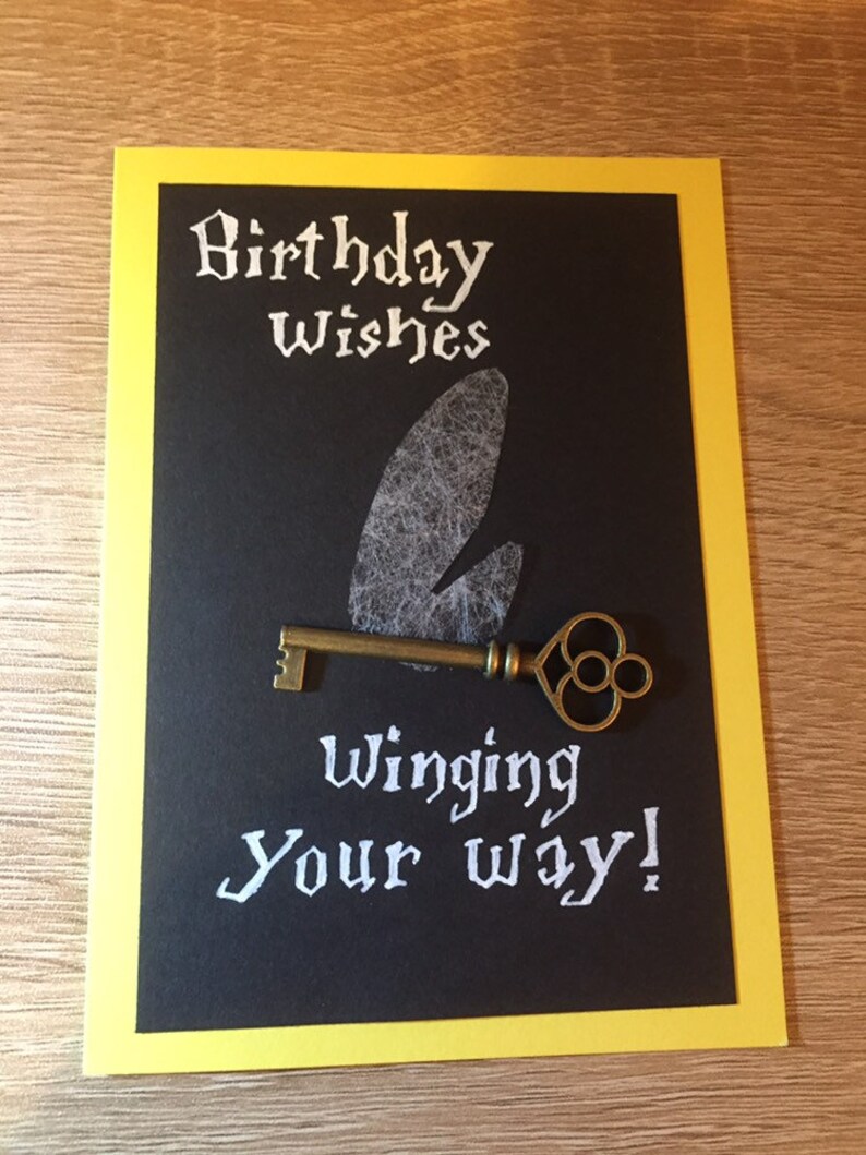 Harry Potter inspired birthday card | Etsy